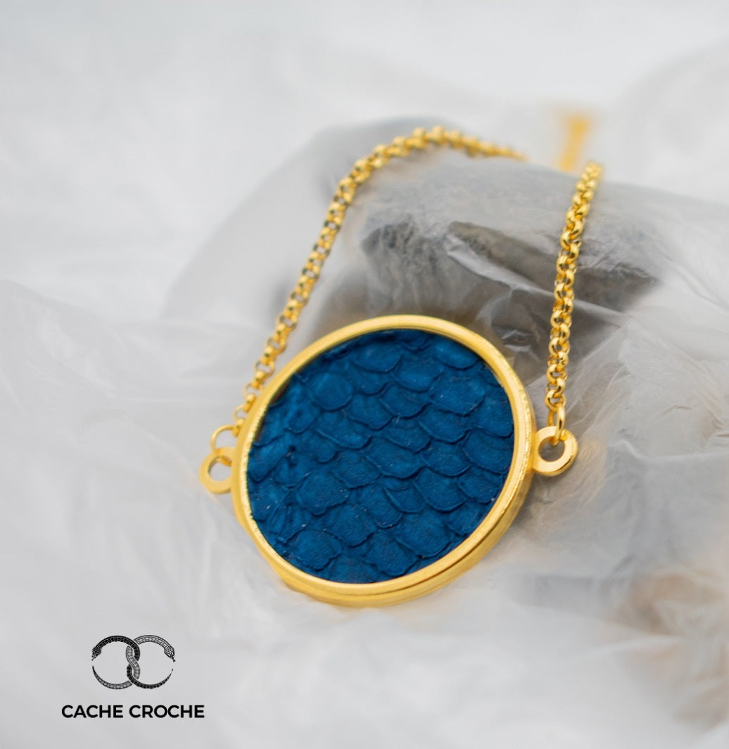 Collar moneda NEPTUNO - Salmón