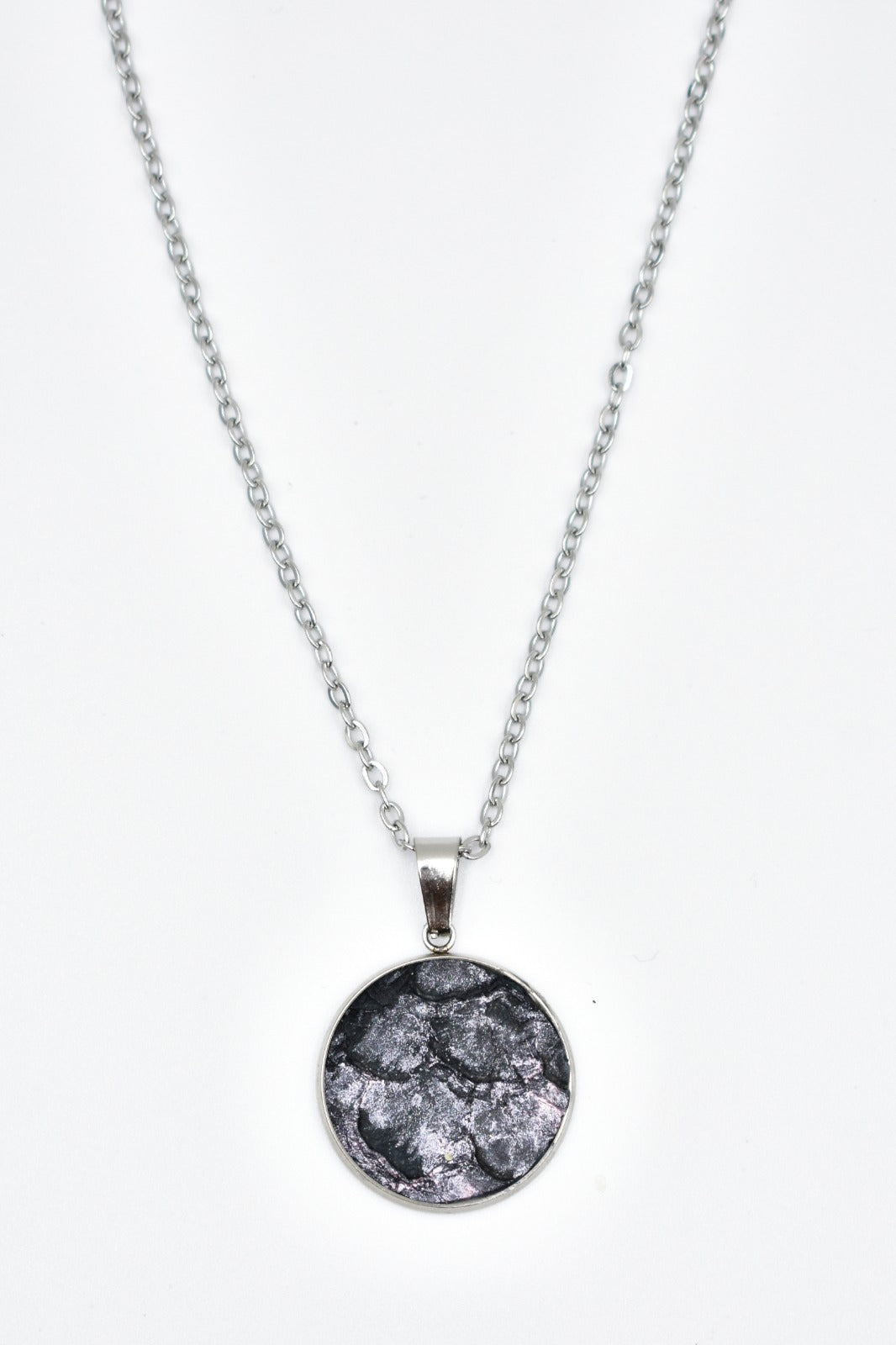 Collar moneda mediano CALIPSO - Salmón