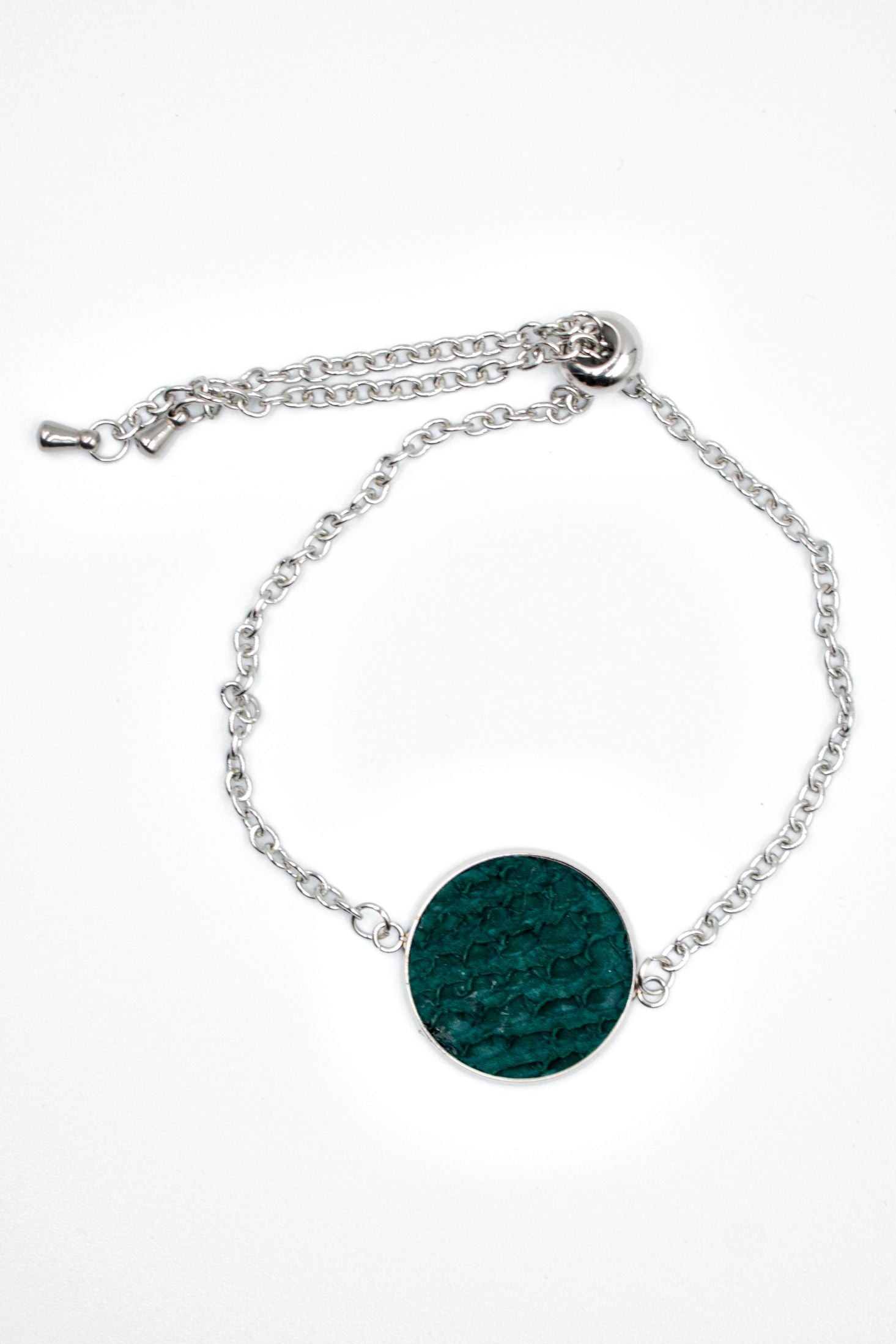 Pulsera plata COLISEO (salmón)