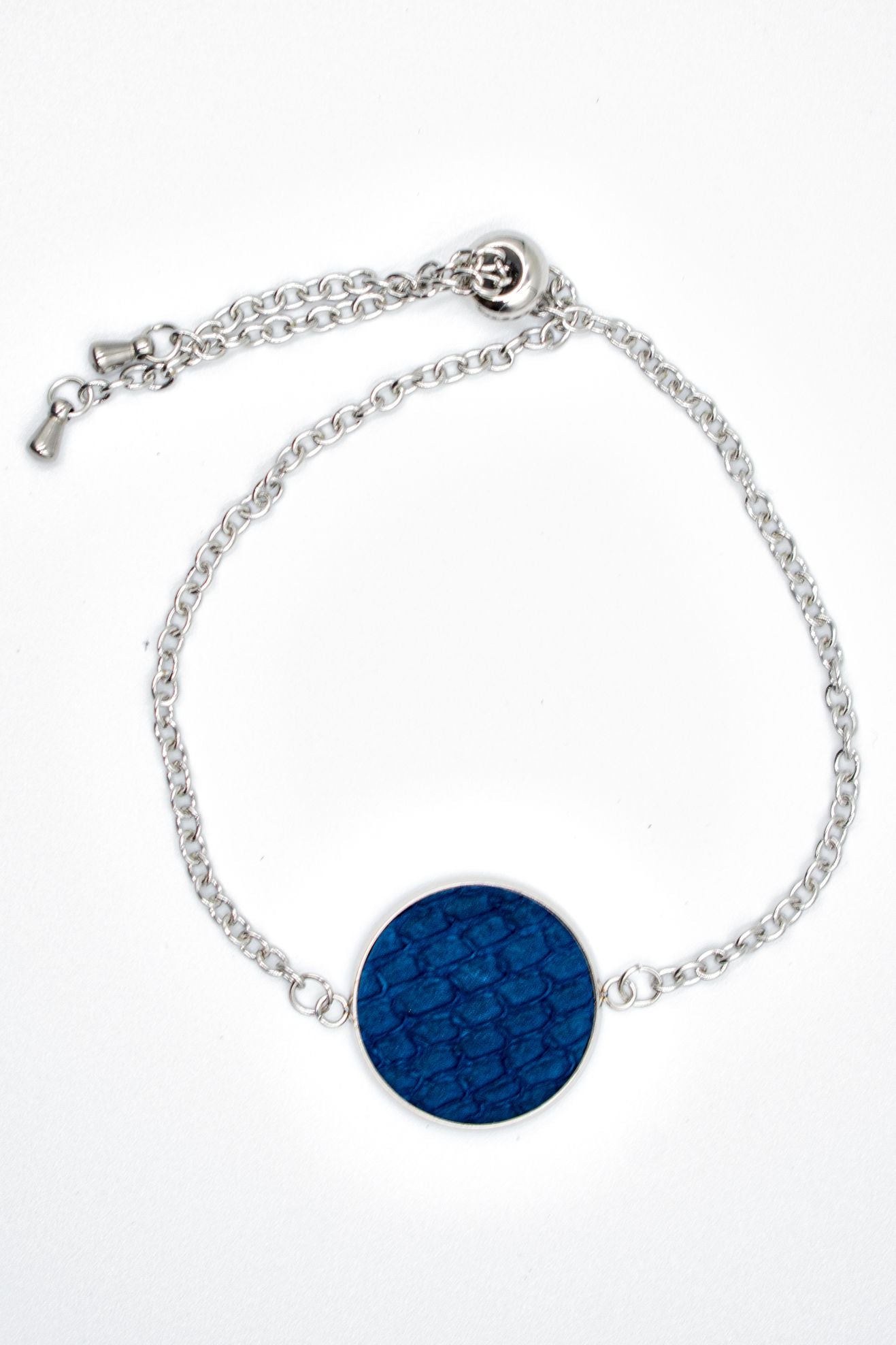 Pulsera plata COLISEO (salmón)