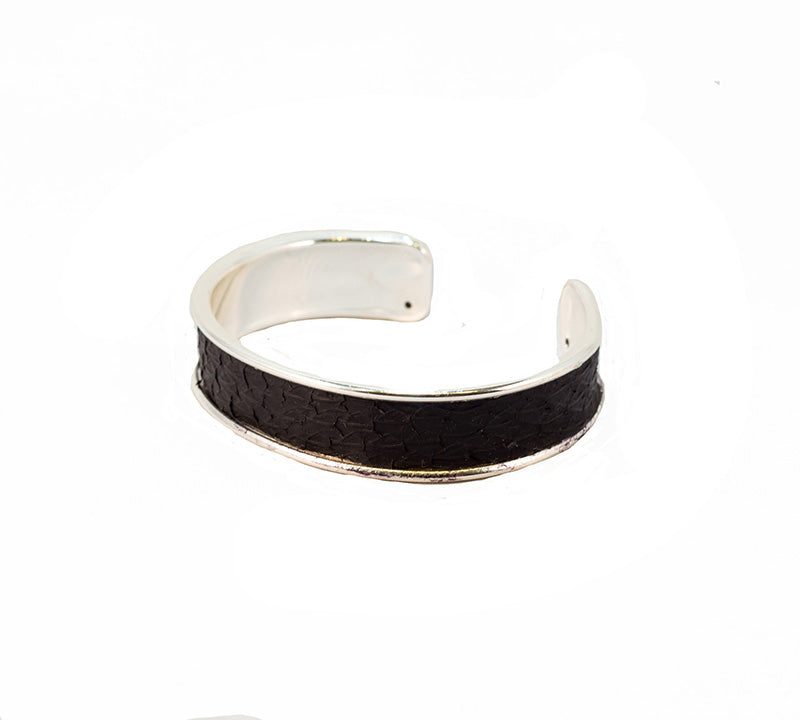 Brazalete plata SELENE - Salmón