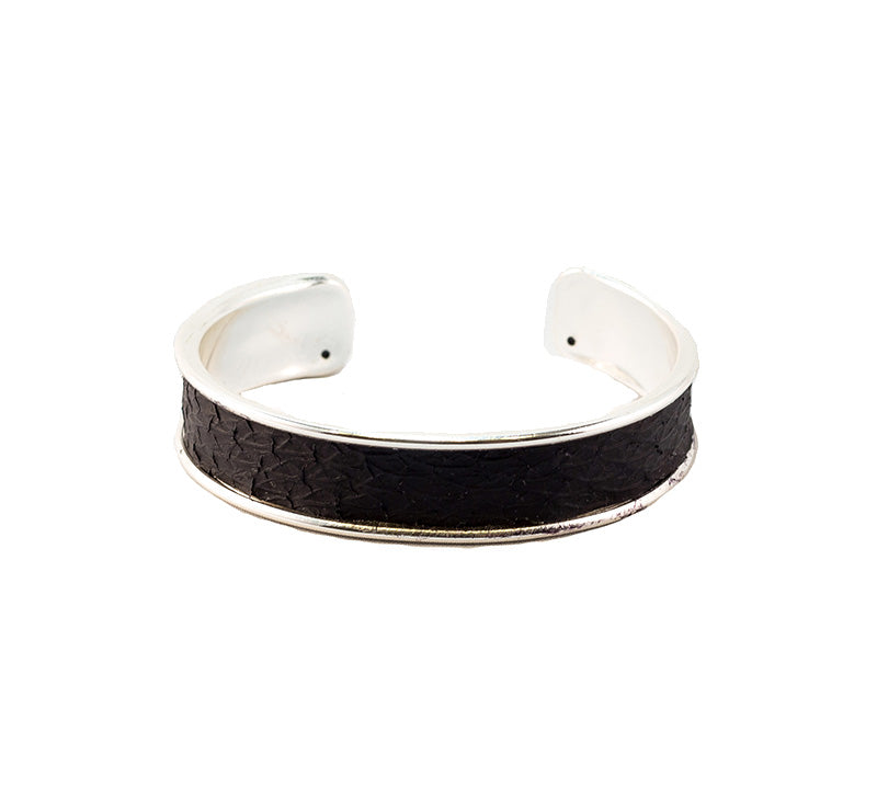 Brazalete plata SELENE - Salmón