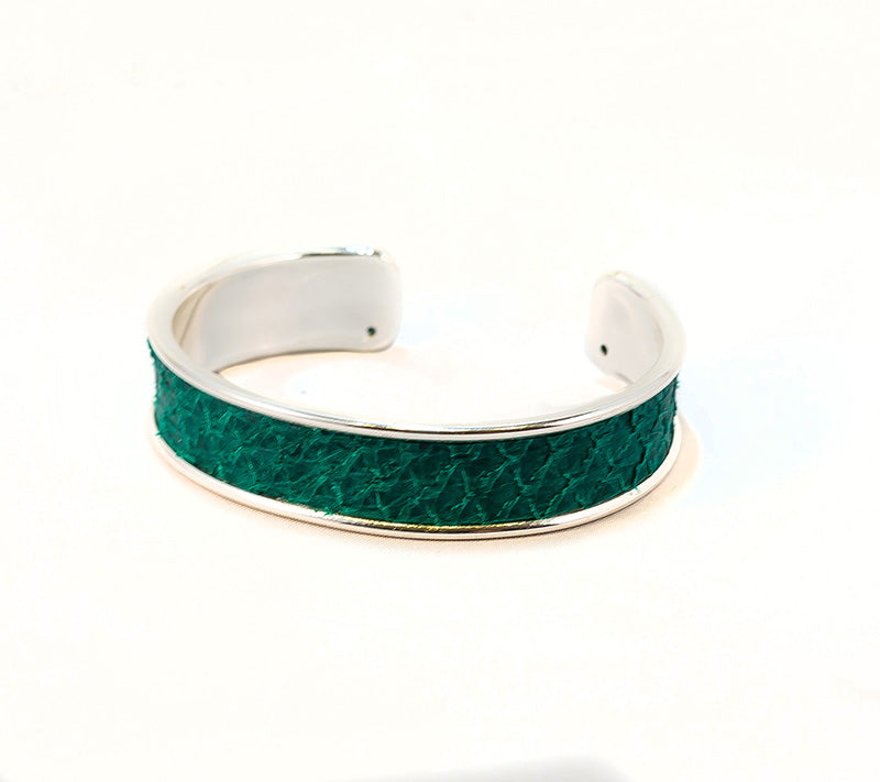 Brazalete plata SELENE - Salmón