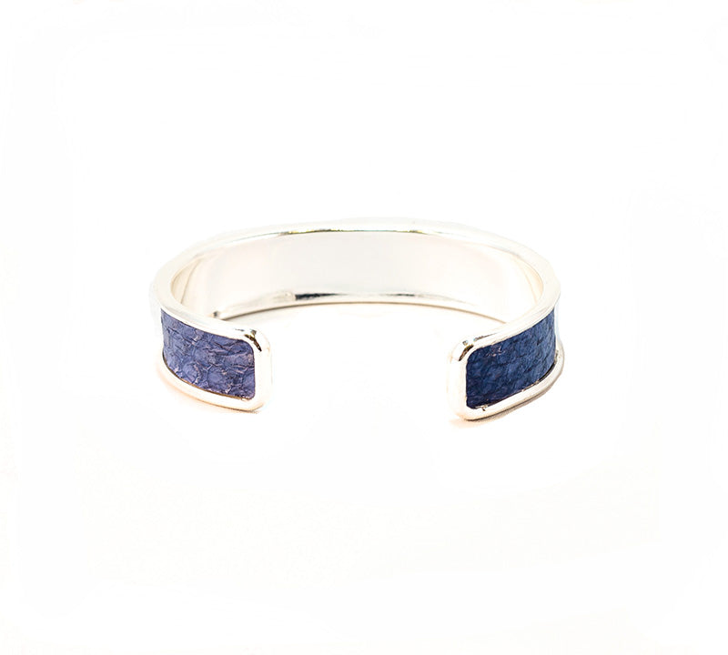 Brazalete plata SELENE - Salmón